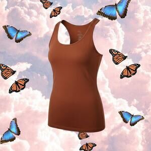 A New Day Burnt Orange Tank Top